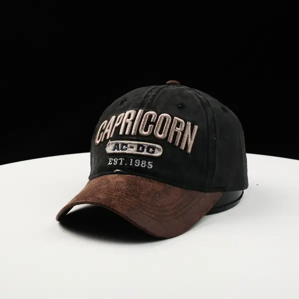 Capricorn Baseball Cap Black Brown 1986 — feature 2