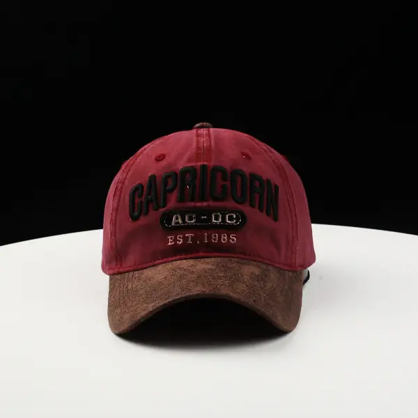 Capricorn Baseball Cap Black Brown 1986 — feature 4