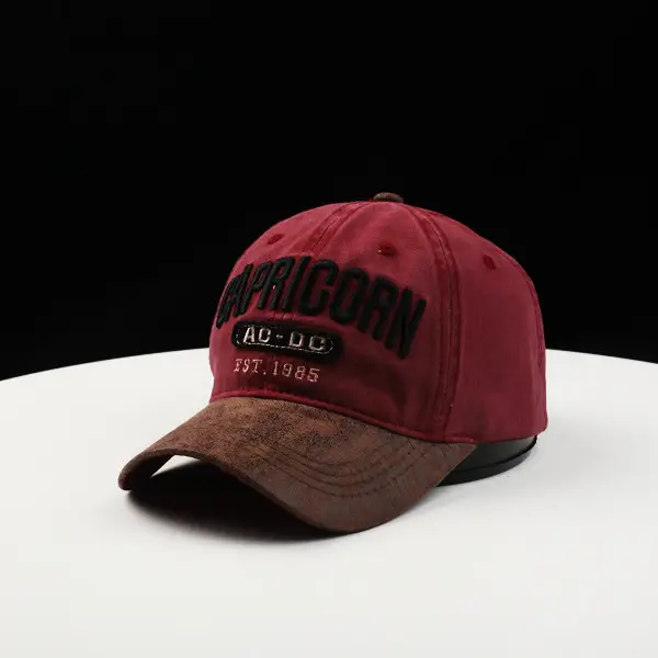 Capricorn Baseball Cap Black Brown 1986 — feature 5