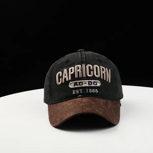 Capricorn Baseball Cap Black Brown 1986 — feature 6