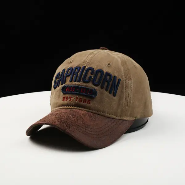 Capricorn Baseball Cap Black Brown 1986 - Image 3