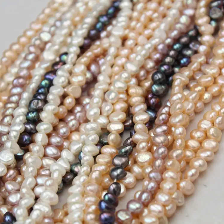 Baroque Pearls 3-9mm Natural Freshwater Double Sided Luster Pearls Colorful Loose Beads DIY Jewelry Necklace Accessories Wholesale — feature 18