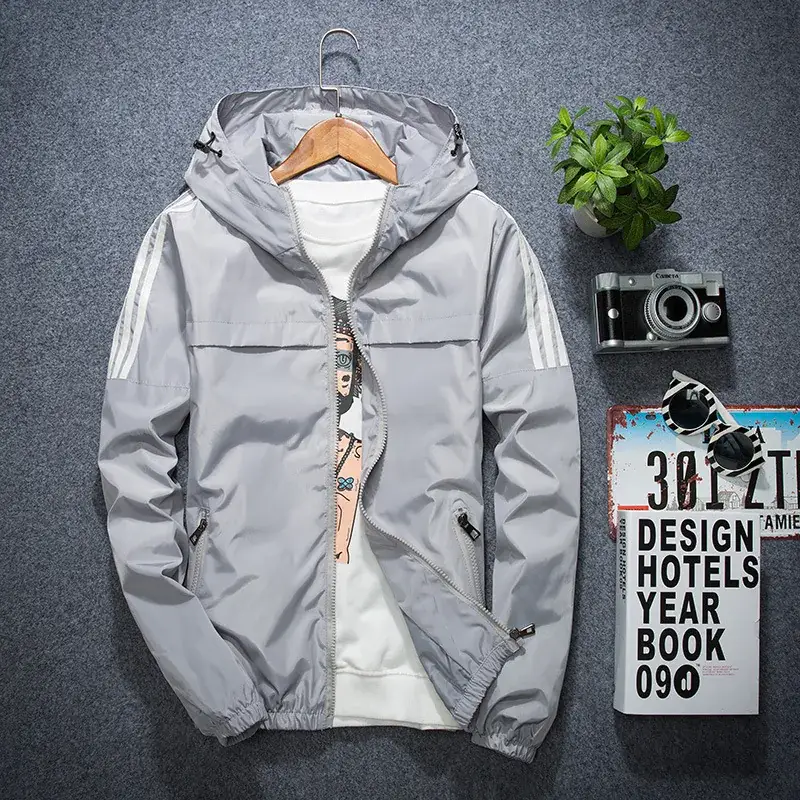 Men's Black Korean Slim Fit Jacket All Season - Image 7