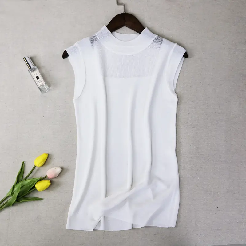 Women's Knitted Sleeveless Vest Lavender Summer - Image 14