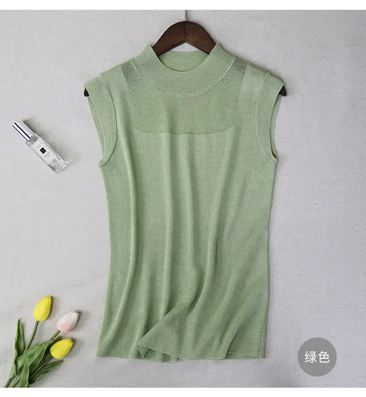Women's Knitted Sleeveless Vest Lavender Summer — feature 18