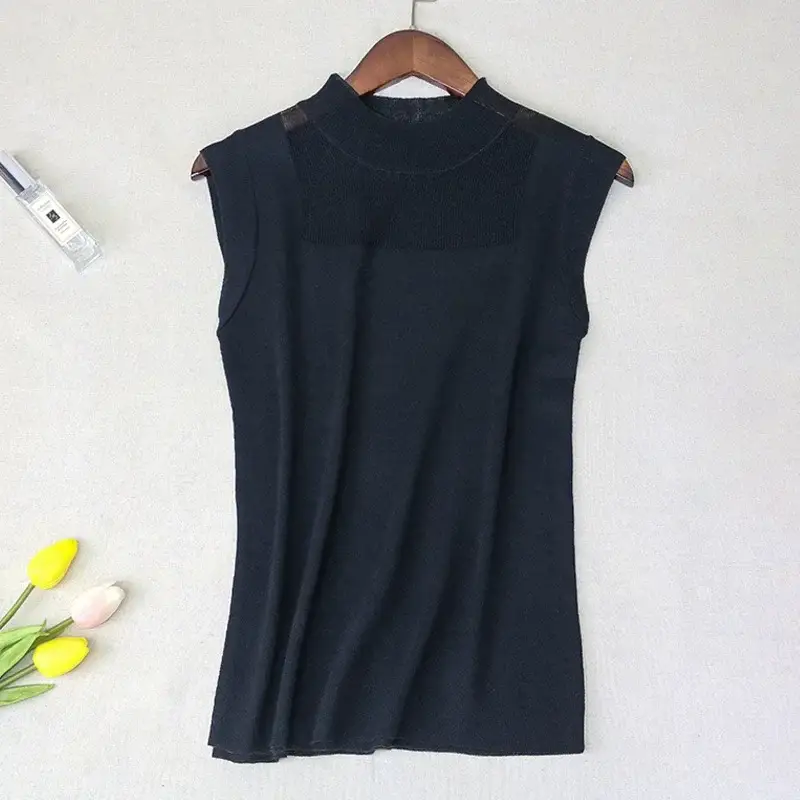 Women's Knitted Sleeveless Vest Lavender Summer - Image 5
