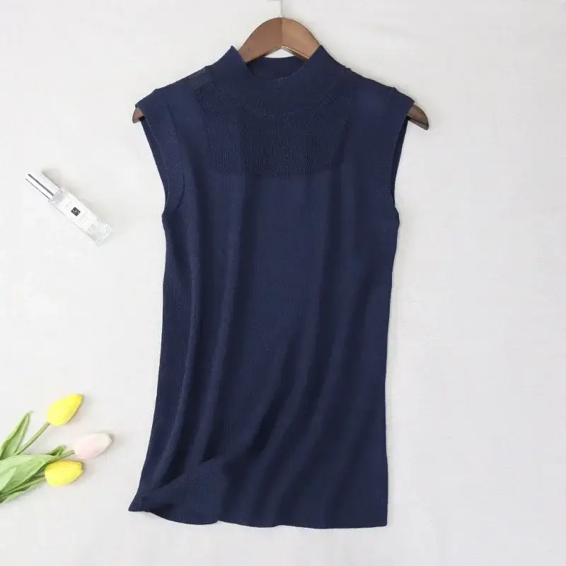 Women's Knitted Sleeveless Vest Lavender Summer - Image 8