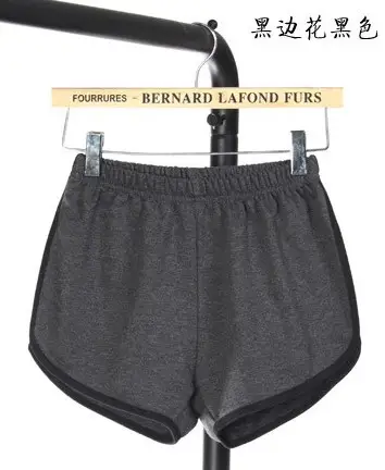 Korean Style Black Cotton Shorts Large Running Shorts - Image 15