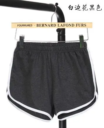 Korean Style Black Cotton Shorts Large Running Shorts - Image 8