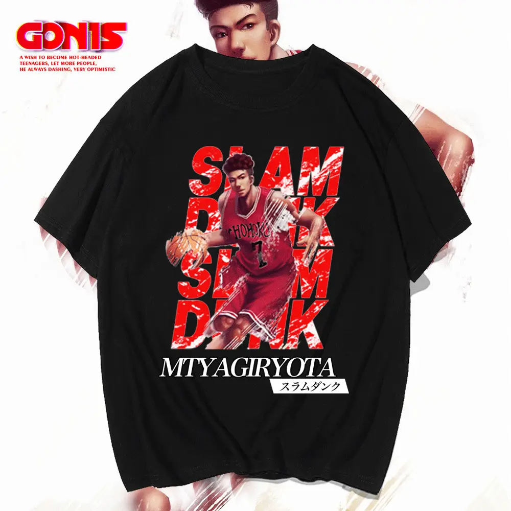 Y Slam Dunk Miyagi Yoshida Pure Cotton T-Shirt Men - Image 6