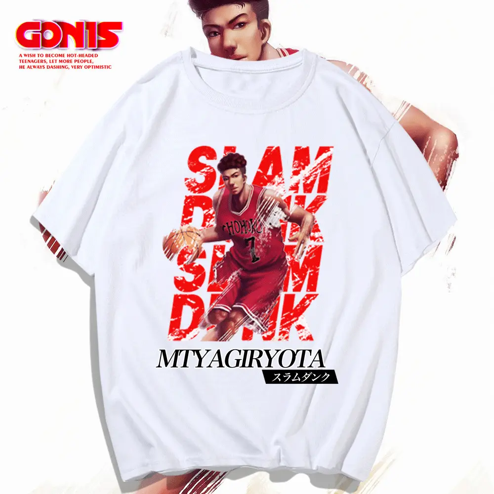 Y Slam Dunk Miyagi Yoshida Pure Cotton T-Shirt Men - Image 7