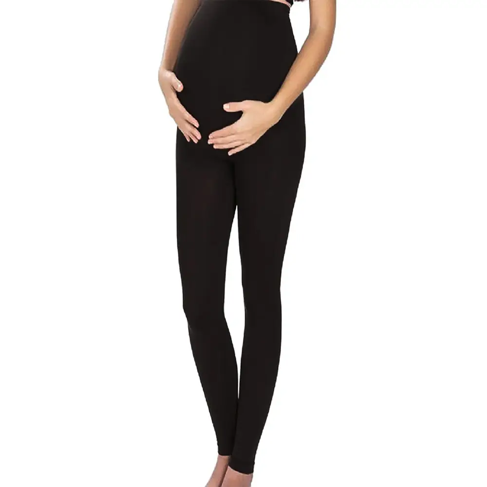 Black Maternity Yoga Pants for Women Cross-Border Fit - Image 3