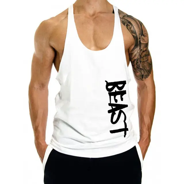 Men's Yellow "BEST" Tank Top Summer Fitness Vest - Image 8