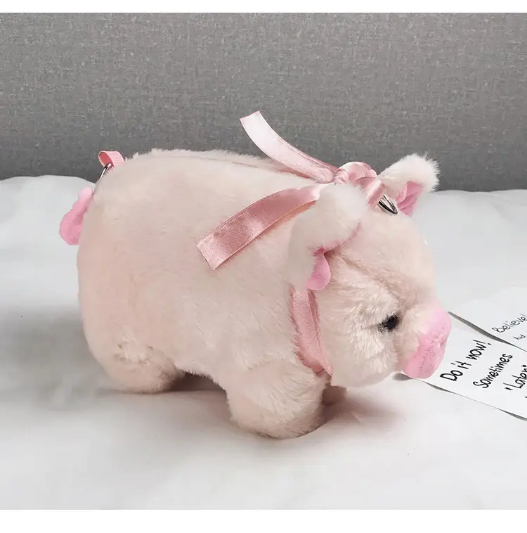 Pink Pig Plush Shoulder Bag for Girls — feature 15