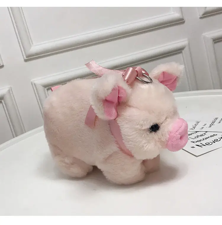 Pink Pig Plush Shoulder Bag for Girls — feature 16
