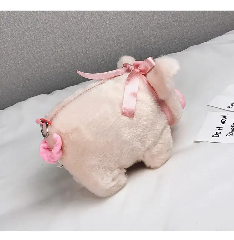 Pink Pig Plush Shoulder Bag for Girls — feature 19