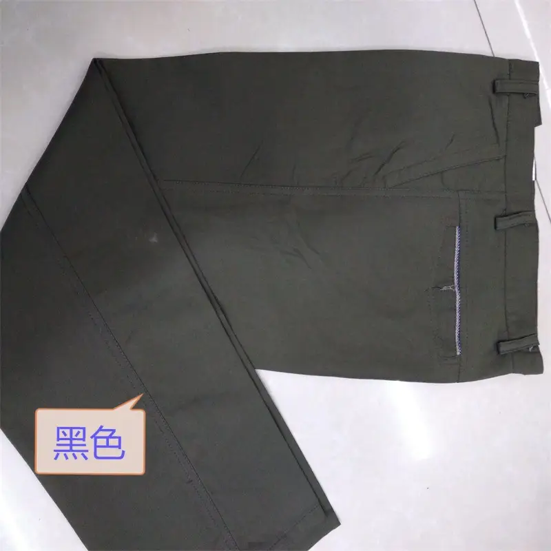 Men's Grey Woven High Waist Pants Business Casual Plus Size