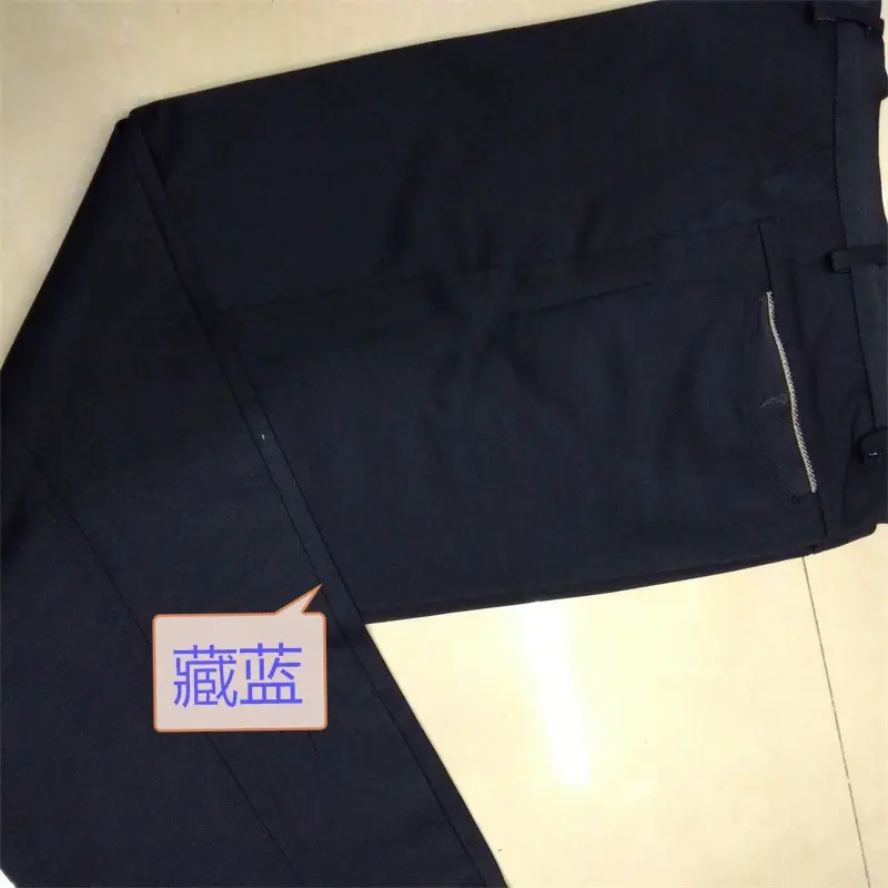 Men's Grey Woven High Waist Pants Business Casual Plus Size