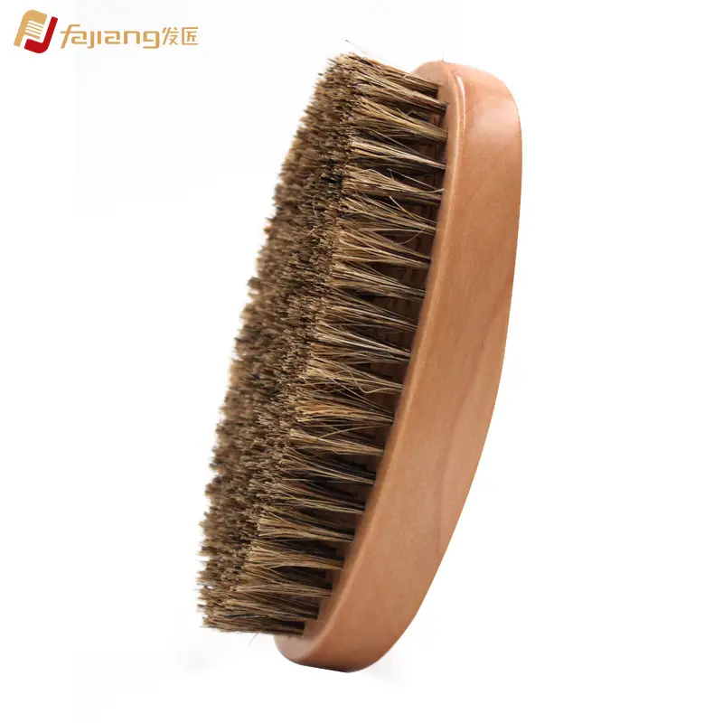 Men's Wooden Hair Brush with Oil Head Styling Comb