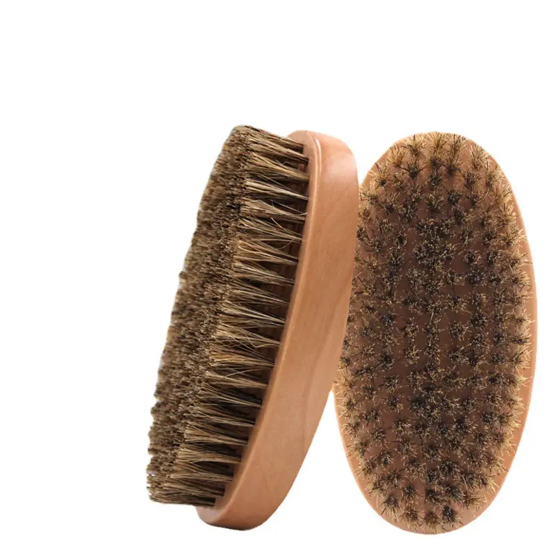 Men's Wooden Hair Brush with Oil Head Styling Comb