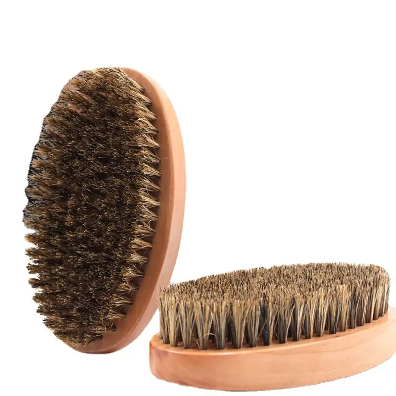 Men's Wooden Hair Brush with Oil Head Styling Comb