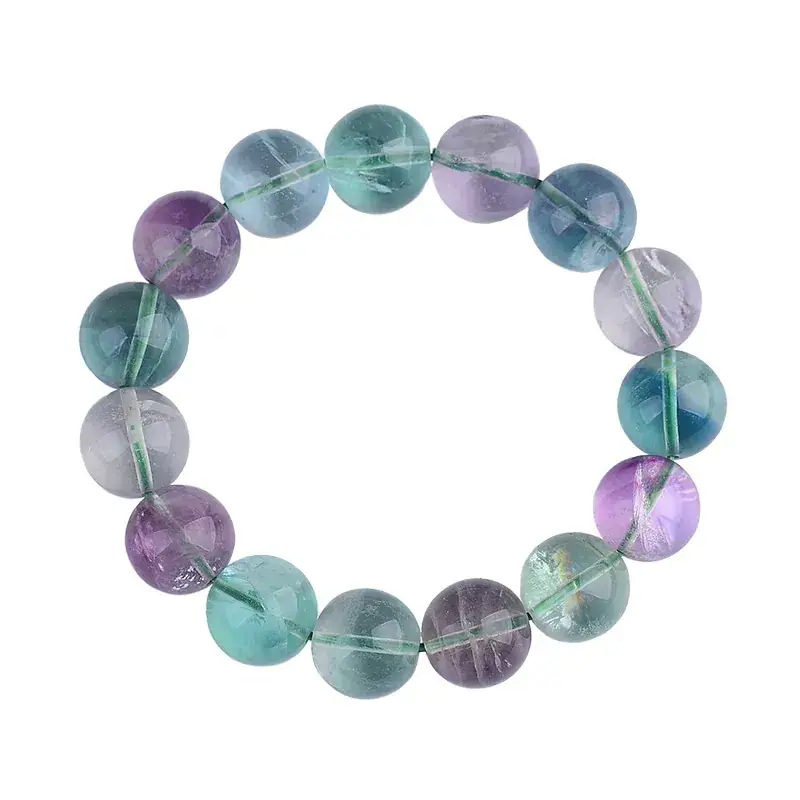 Jingyao Full Color Fluorite Bracelet 6-14mm Transparent - Image 5