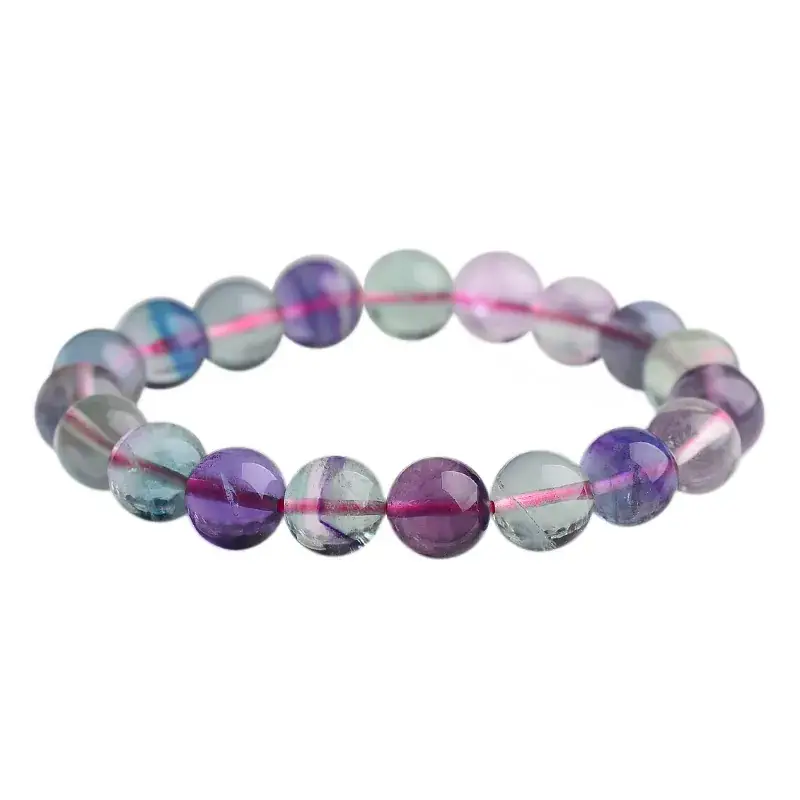Jingyao Full Color Fluorite Bracelet 6-14mm Transparent - Image 6
