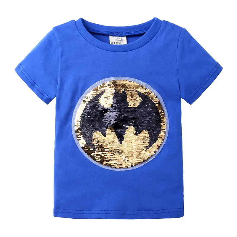 Kids Blue Cartoon T-Shirt 2026 Summer Cotton - Image 5