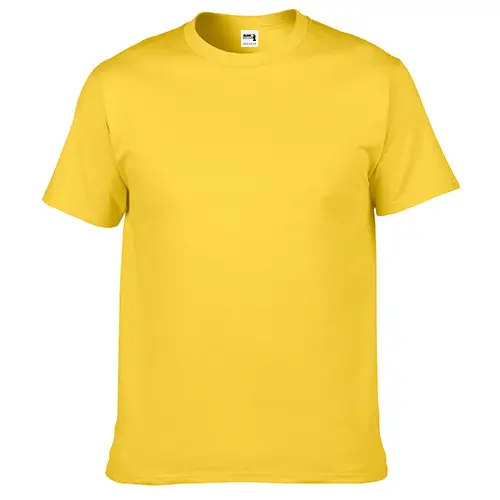 Men Navy Blue Cotton T-Shirt 210g Solid Color