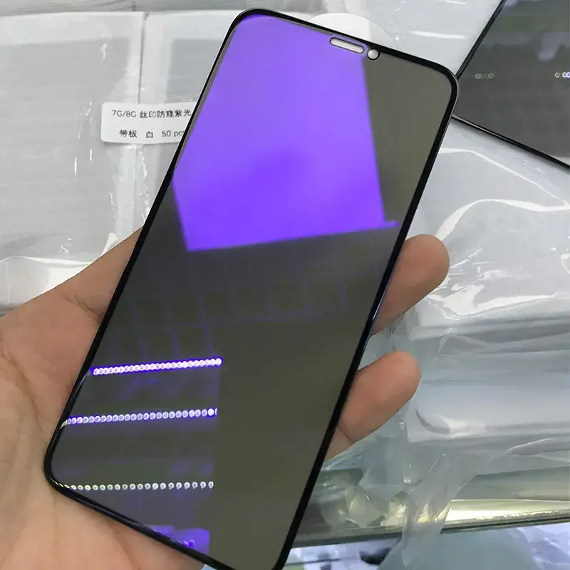 Purple Anti-Light Privacy Screen for iPhone 13 Pro — feature 8