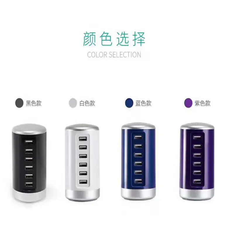 Cylindrical 6USB Phone Charger 6W Power - Image 3