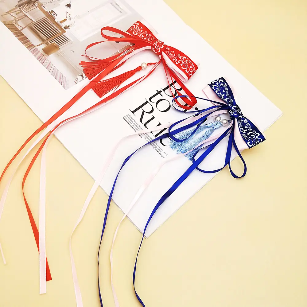 New Retro Tassel Hairpin Super Fairy Bow