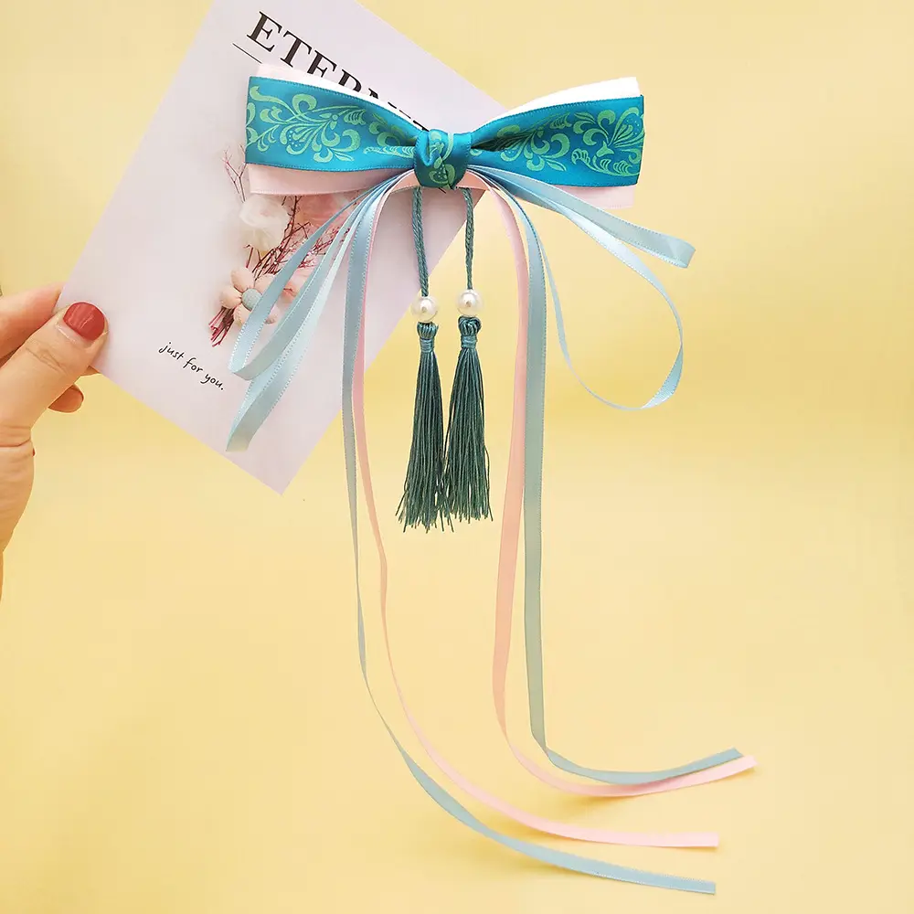 New Retro Tassel Hairpin Super Fairy Bow