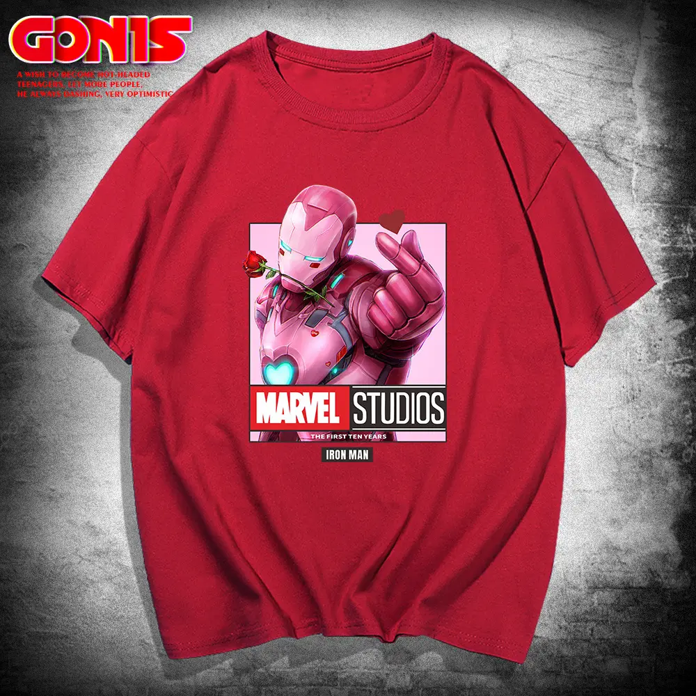 Avengers Iron Man T-Shirt White Cotton Summer