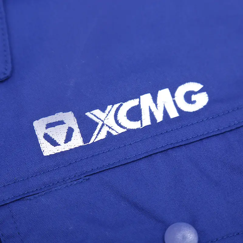 Men Blue Cotton Work Suit Summer Long Sleeve — feature 11