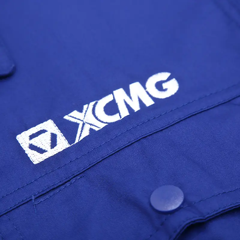 Men Blue Cotton Work Suit Summer Long Sleeve — feature 12