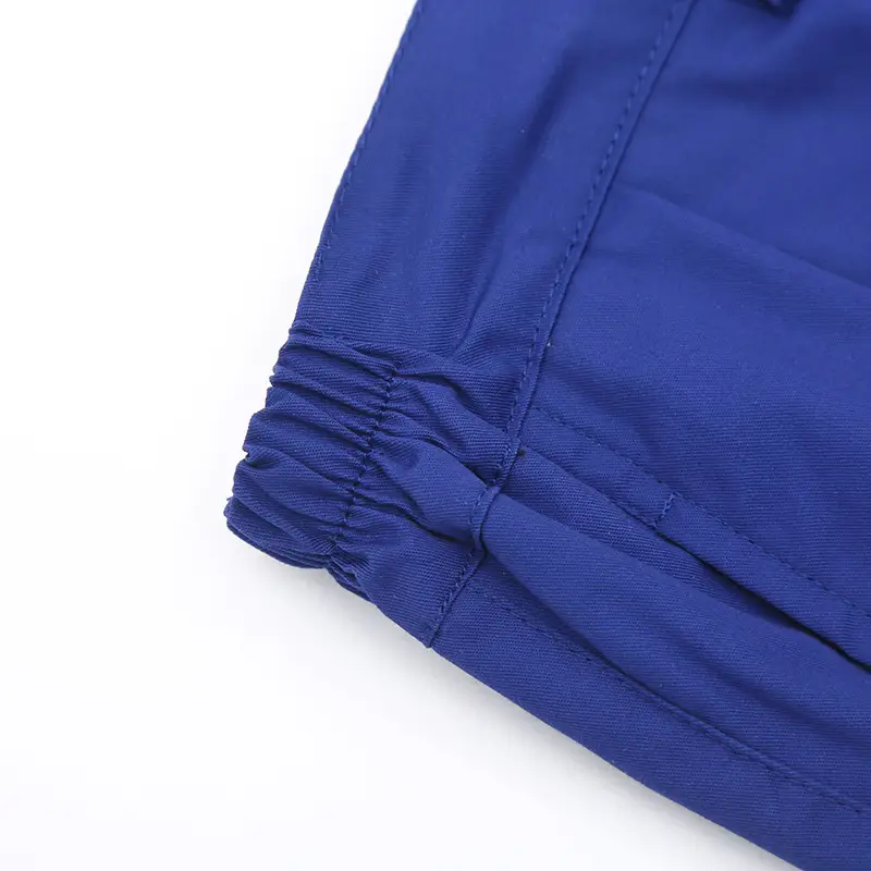 Men Blue Cotton Work Suit Summer Long Sleeve — feature 21
