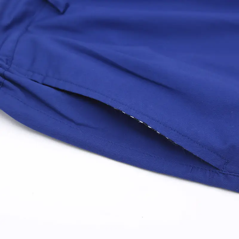 Men Blue Cotton Work Suit Summer Long Sleeve — feature 23