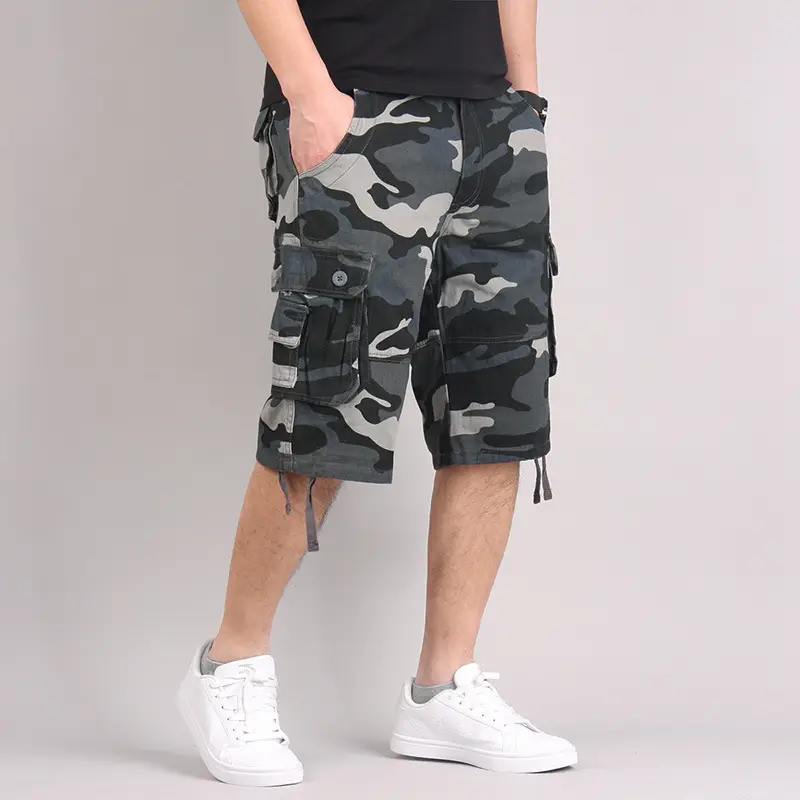 Camouflage Multi-Pocket Casual Shorts for Men - Image 8