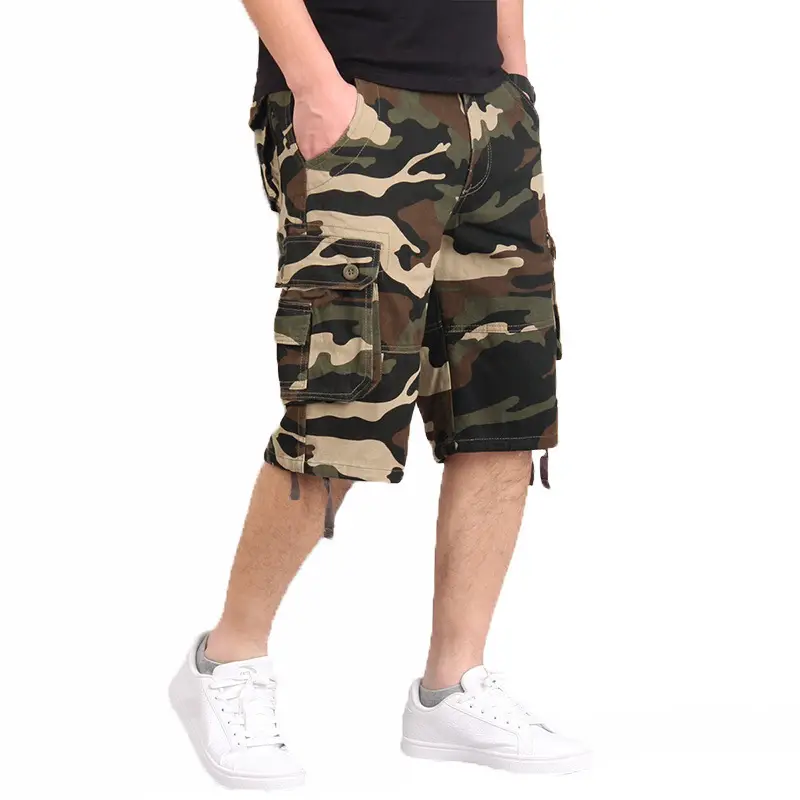 Camouflage Multi-Pocket Casual Shorts for Men - Image 10