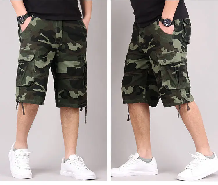 Camouflage Multi-Pocket Casual Shorts for Men - Image 3