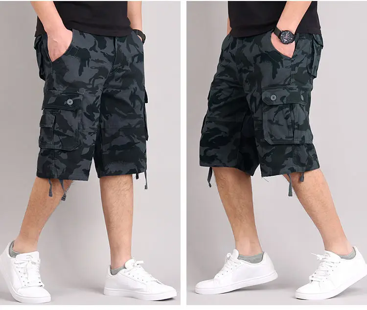 Camouflage Multi-Pocket Casual Shorts for Men - Image 4