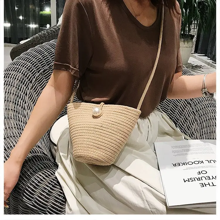 Black Woven Mini Crossbody Bag for Women — feature 11