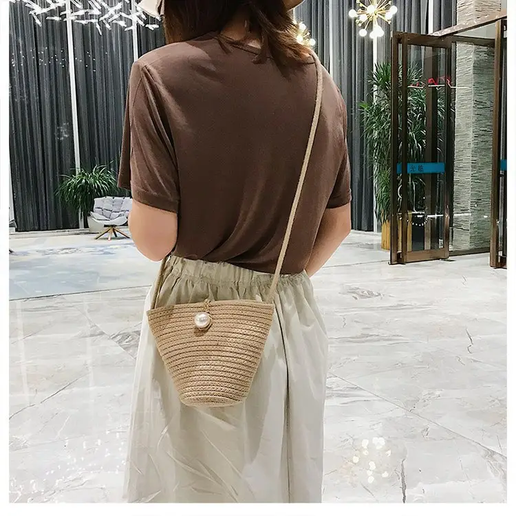 Black Woven Mini Crossbody Bag for Women — feature 13