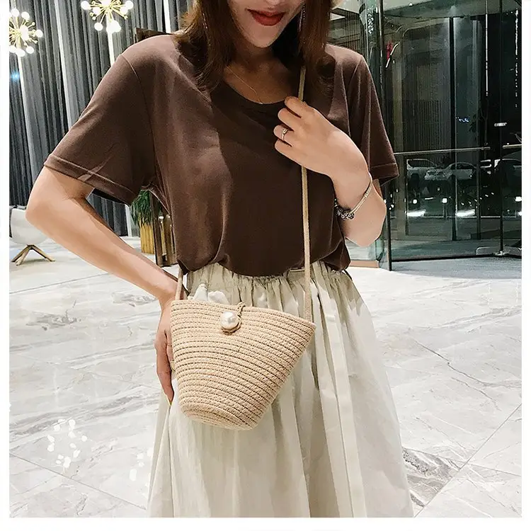 Black Woven Mini Crossbody Bag for Women — feature 14