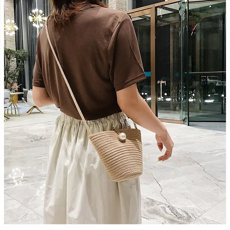 Black Woven Mini Crossbody Bag for Women — feature 15