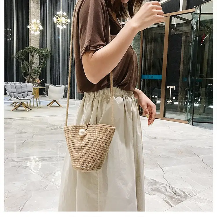 Black Woven Mini Crossbody Bag for Women — feature 16