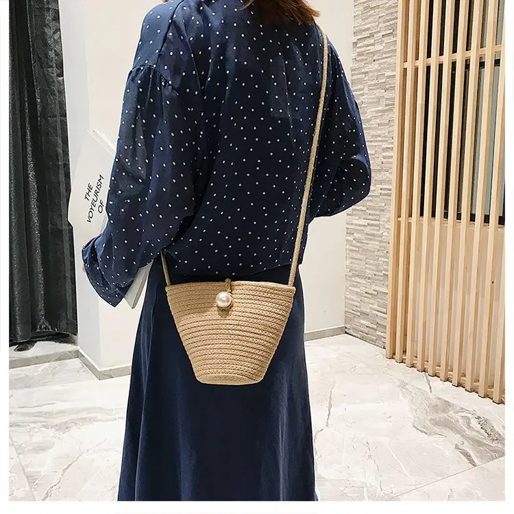 Black Woven Mini Crossbody Bag for Women — feature 19