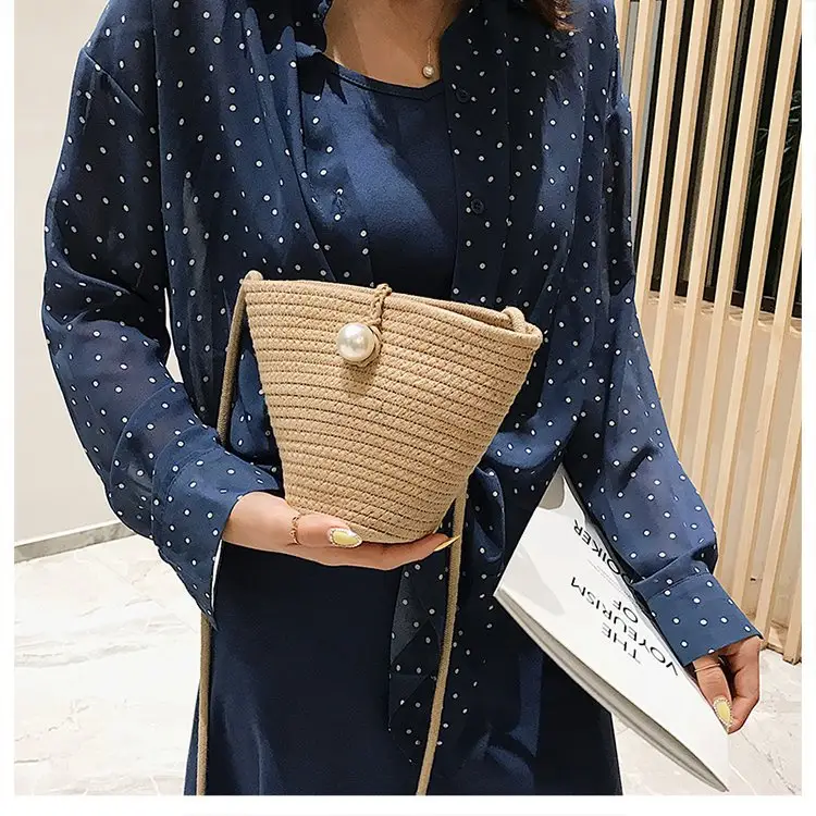 Black Woven Mini Crossbody Bag for Women — feature 24