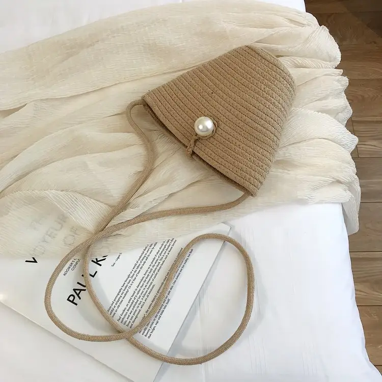Black Woven Mini Crossbody Bag for Women — feature 6